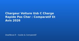 Chargeur Voiture Usb C Charge Rapide Pas Cher : Comparatif…