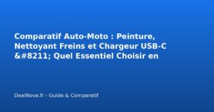 Comparatif Auto-Moto : Peinture, Nettoyant Freins et Chargeur USB-C - …