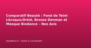 Comparatif Beauté : Fond de Teint L'Oréal, Brosse Denman et Masque Bio…