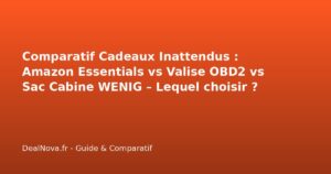 Comparatif Cadeaux Inattendus : Amazon Essentials vs Valise OBD2 vs Sa…