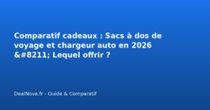 Comparatif cadeaux : Sacs à dos de voyage et chargeur auto en 2026 - L…