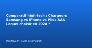 Comparatif high-tech : Chargeurs Samsung vs iPhone vs Piles AAA – Lequ…