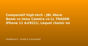 Comparatif high-tech : JBL Wave Beam vs Imou Caméra vs LL TRADER iPhon…