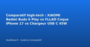 Comparatif high-tech : XIAOMI Redmi Buds 6 Play vs FLLAO Coque iPhone …