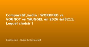 Comparatif Jardin : WORKPRO vs VOUNOT vs YAUNGEL en 2026 - Lequel choi…
