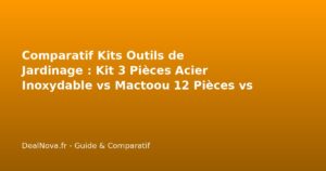 Comparatif Kits Outils de Jardinage : Kit 3 Pièces Acier Inoxydable vs…