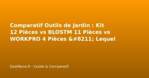 Comparatif Outils de Jardin : Kit 12 Pièces vs BLOSTM 11 Pièces vs WOR…