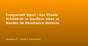 Comparatif Sport : But Pliable Schildkröt vs Gonfleur Intex vs Bandes …