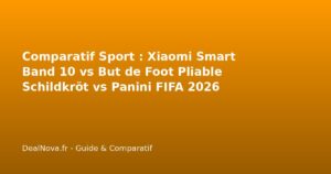 Comparatif Sport : Xiaomi Smart Band 10 vs But de Foot Pliable Schildkröt vs Panini FIFA 2026 – Lequel choisir ?