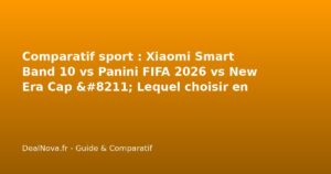 Comparatif sport : Xiaomi Smart Band 10 vs Panini FIFA 2026 vs New Era…