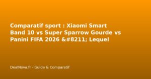 Comparatif sport : Xiaomi Smart Band 10 vs Super Sparrow Gourde vs Pan…