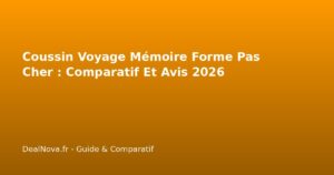 Coussin Voyage Mémoire Forme Pas Cher : Comparatif Et Avis…