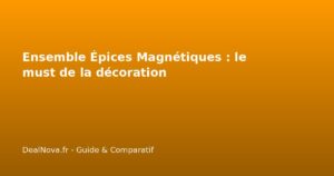 Ensemble Épices Magnétiques : le must de la décoration
