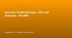 Joy-Con Violet/Orange -34% sur Amazon : 64.90€