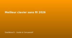 Meilleur clavier sans fil 2026