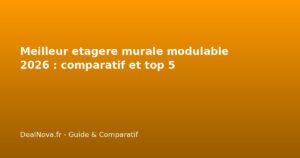 Meilleur etagere murale modulable 2026 : comparatif et top 5