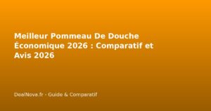 Meilleur Pommeau De Douche Économique 2026 : Comparatif et Avis 2026