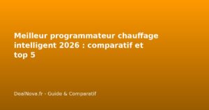 Meilleur programmateur chauffage intelligent 2026 : comparatif et top 5