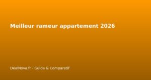 Meilleur rameur appartement 2026