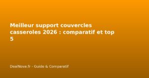 Meilleur support couvercles casseroles 2026 : comparatif et top 5