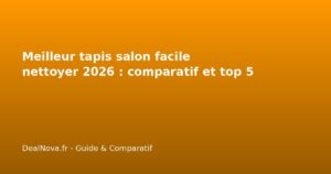 Meilleur tapis salon facile nettoyer 2026 : comparatif et top 5
