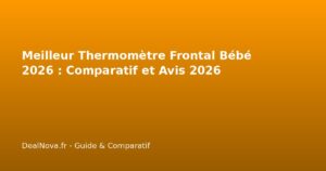 Meilleur Thermomètre Frontal Bébé 2026 : Comparatif et Avis 2026