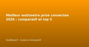 Meilleur wattmetre prise connectee 2026 : comparatif et top 5