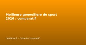 Meilleure genouillere de sport 2026 : comparatif