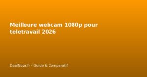Meilleure webcam 1080p pour teletravail 2026