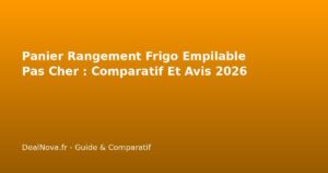 Panier Rangement Frigo Empilable Pas Cher : Comparatif Et Avis…