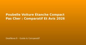 Poubelle Voiture Étanche Compact Pas Cher : Comparatif Et Avis…