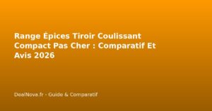 Range Épices Tiroir Coulissant Compact Pas Cher : Comparatif Et…