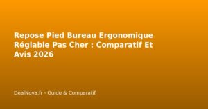 Repose Pied Bureau Ergonomique Réglable Pas Cher : Comparatif Et…