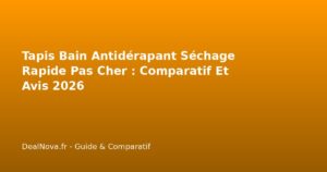 Tapis Bain Antidérapant Séchage Rapide Pas Cher : Comparatif Et…