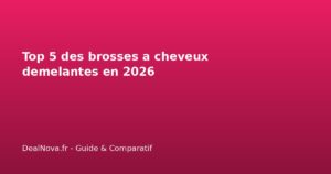 Top 5 des brosses a cheveux demelantes en 2026