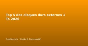 Top 5 des disques durs externes 1 To 2026