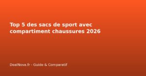 Top 5 des sacs de sport avec compartiment chaussures 2026