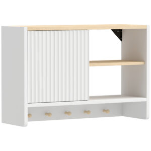 Armoire murale de salle de bain 2 portes, blanc